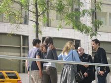 Greta Gerwig speaking with Brian De Palma and Tom Tykwer at Lincoln Center, 2012 New York Film Festival 